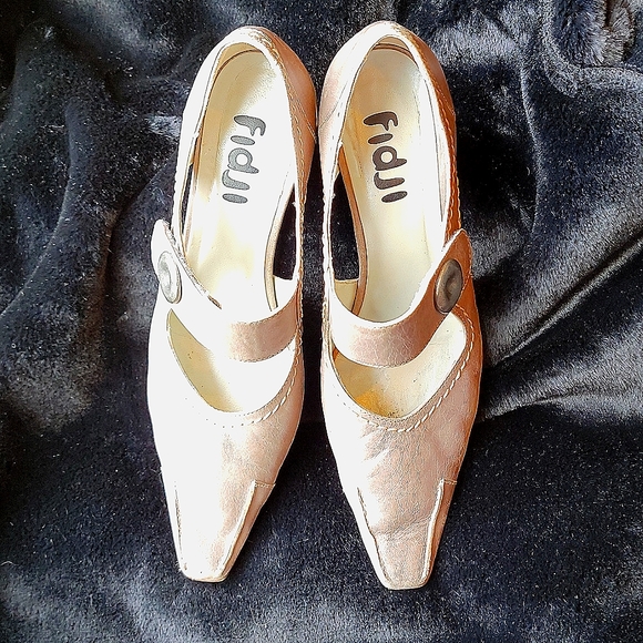 FIDJI B552-Grey Toupe Heels - Picture 3 of 10